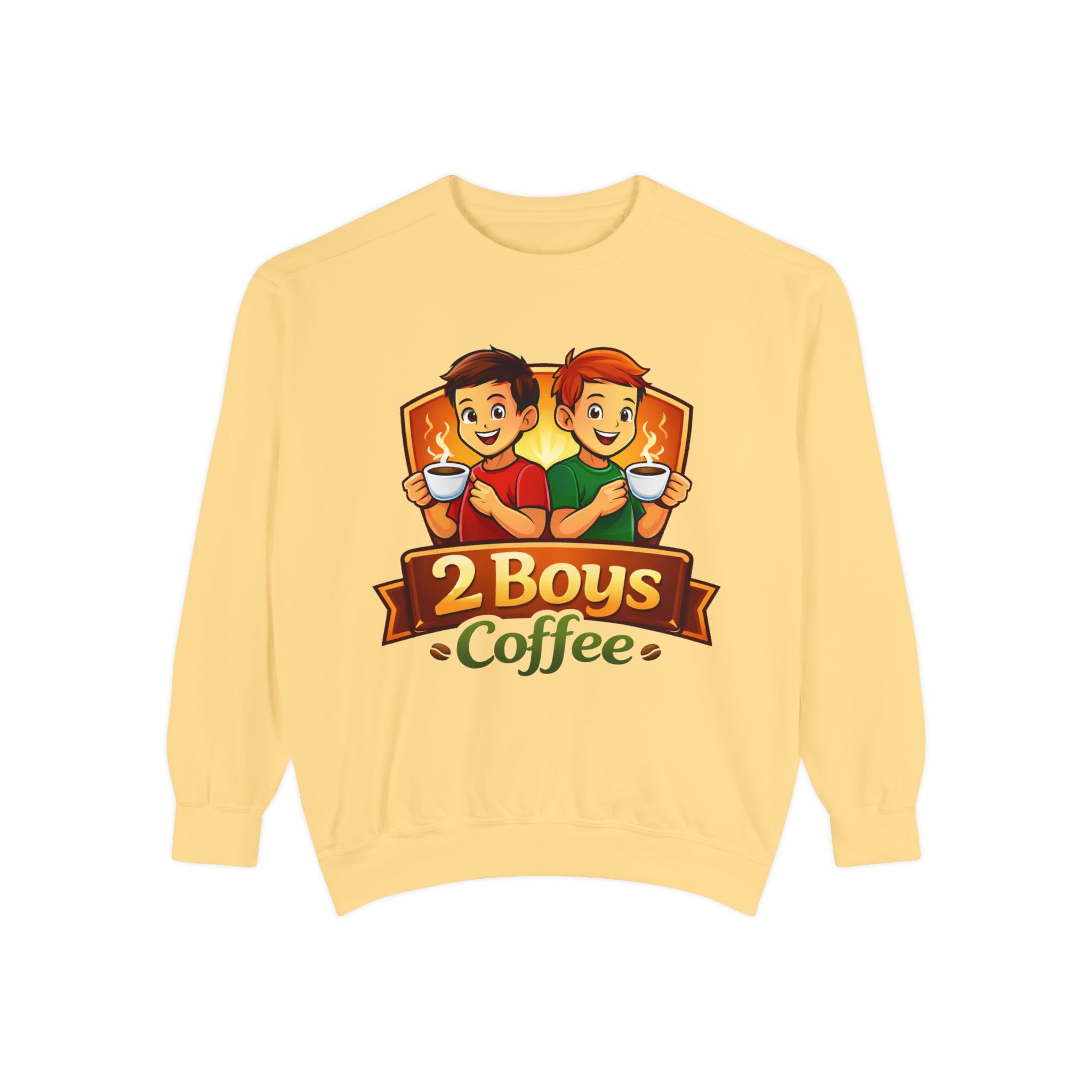 2 Boys Coffee Sweatshirt Crewneck