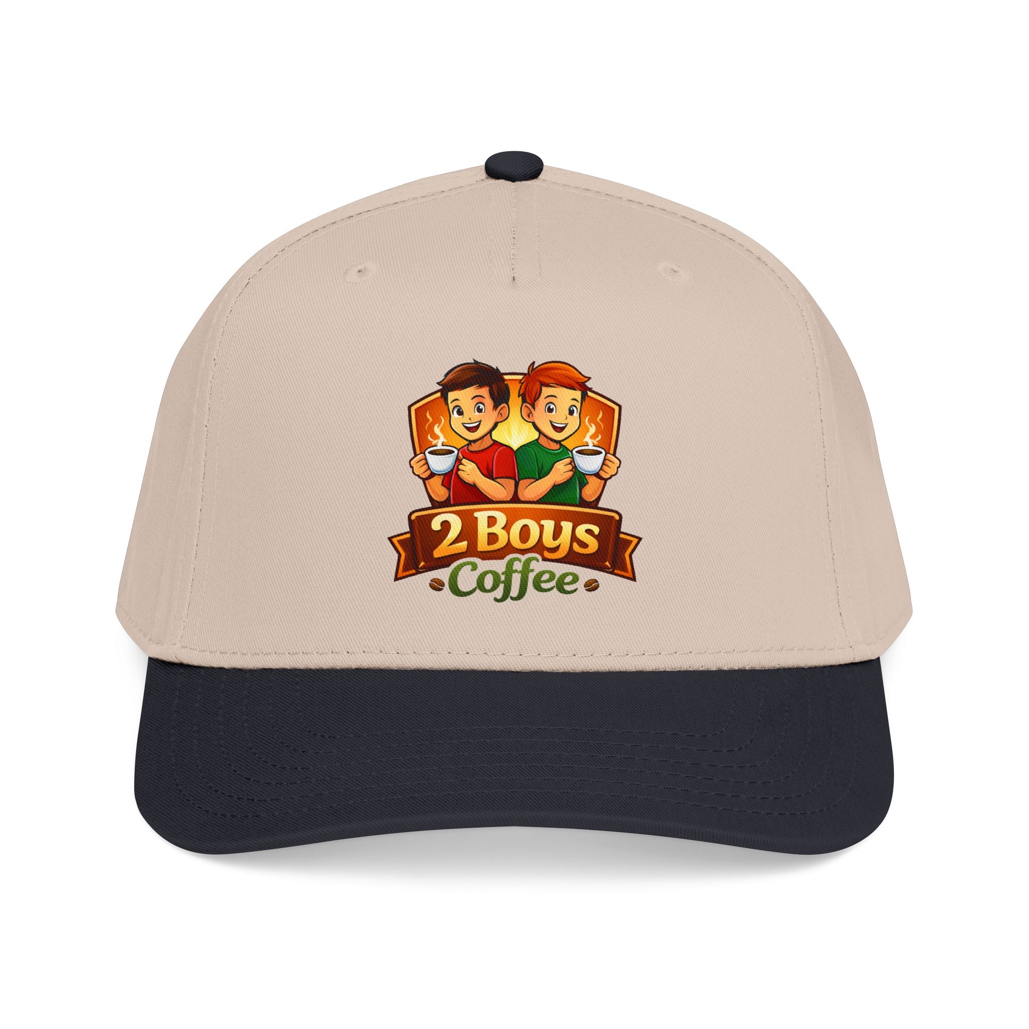 2 Boys Coffee Baseball Cap