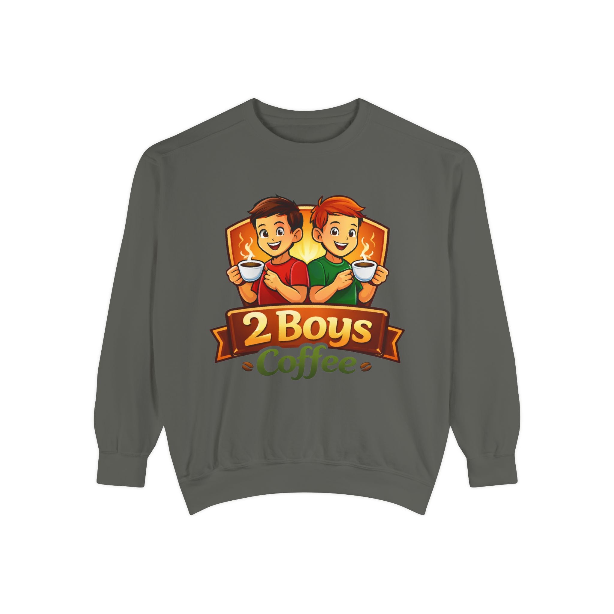 2 Boys Coffee Sweatshirt Crewneck