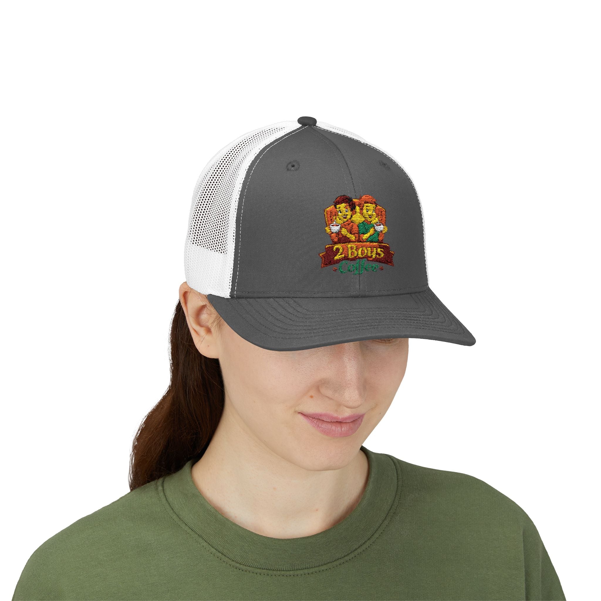 Floral Coffee Logo Hat