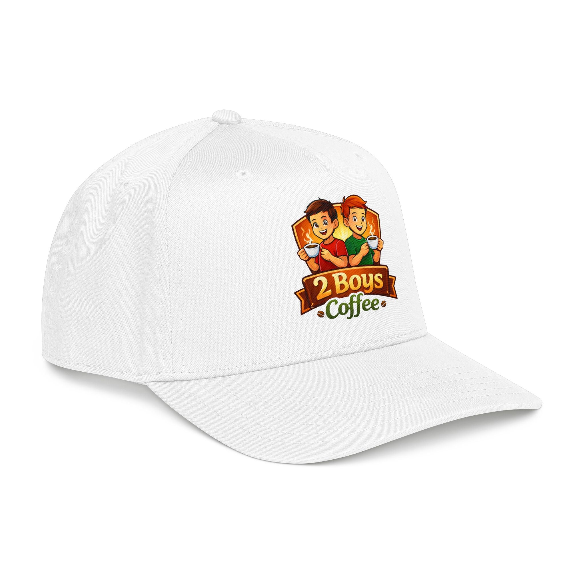 2 Boys Coffee Baseball Cap