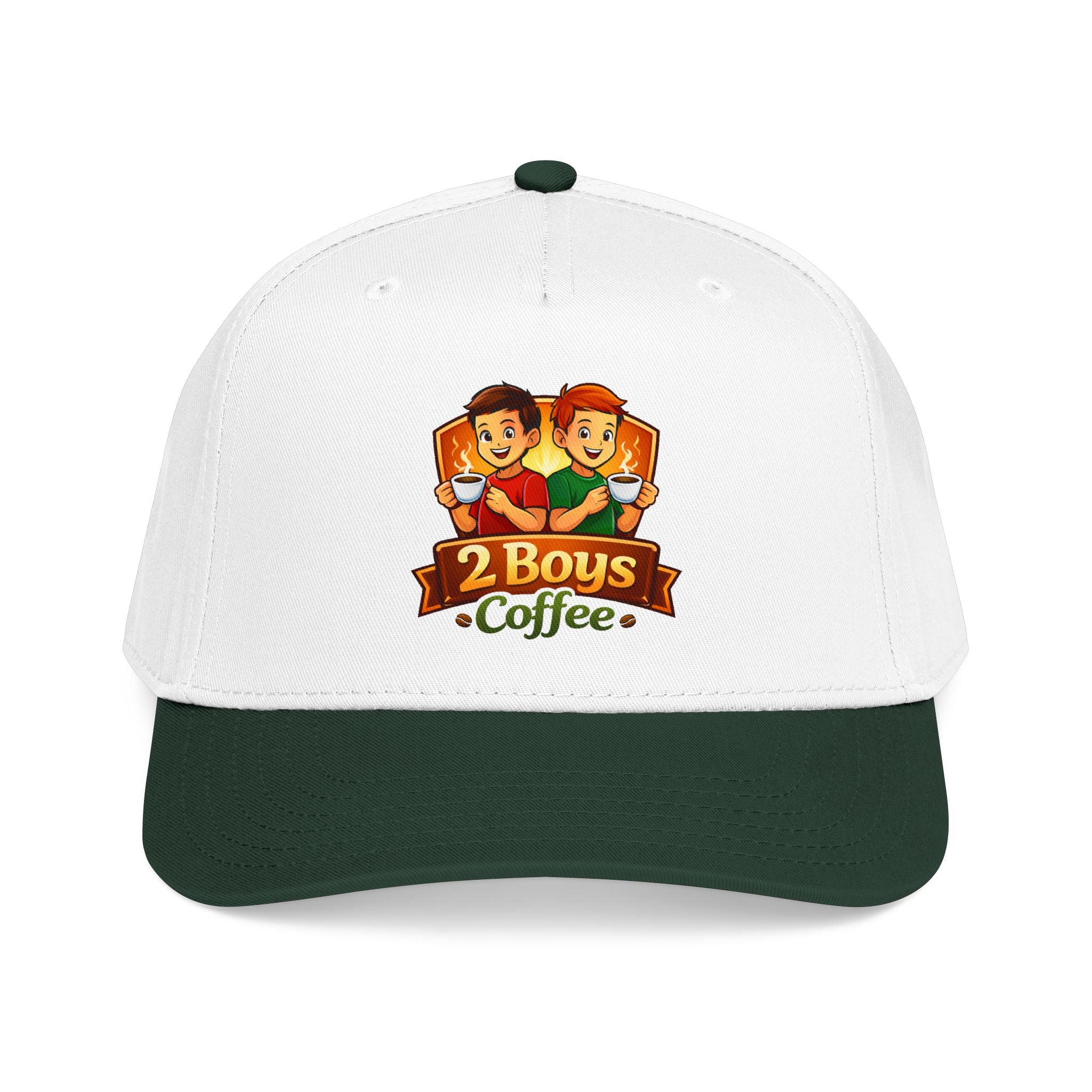 2 Boys Coffee Baseball Cap