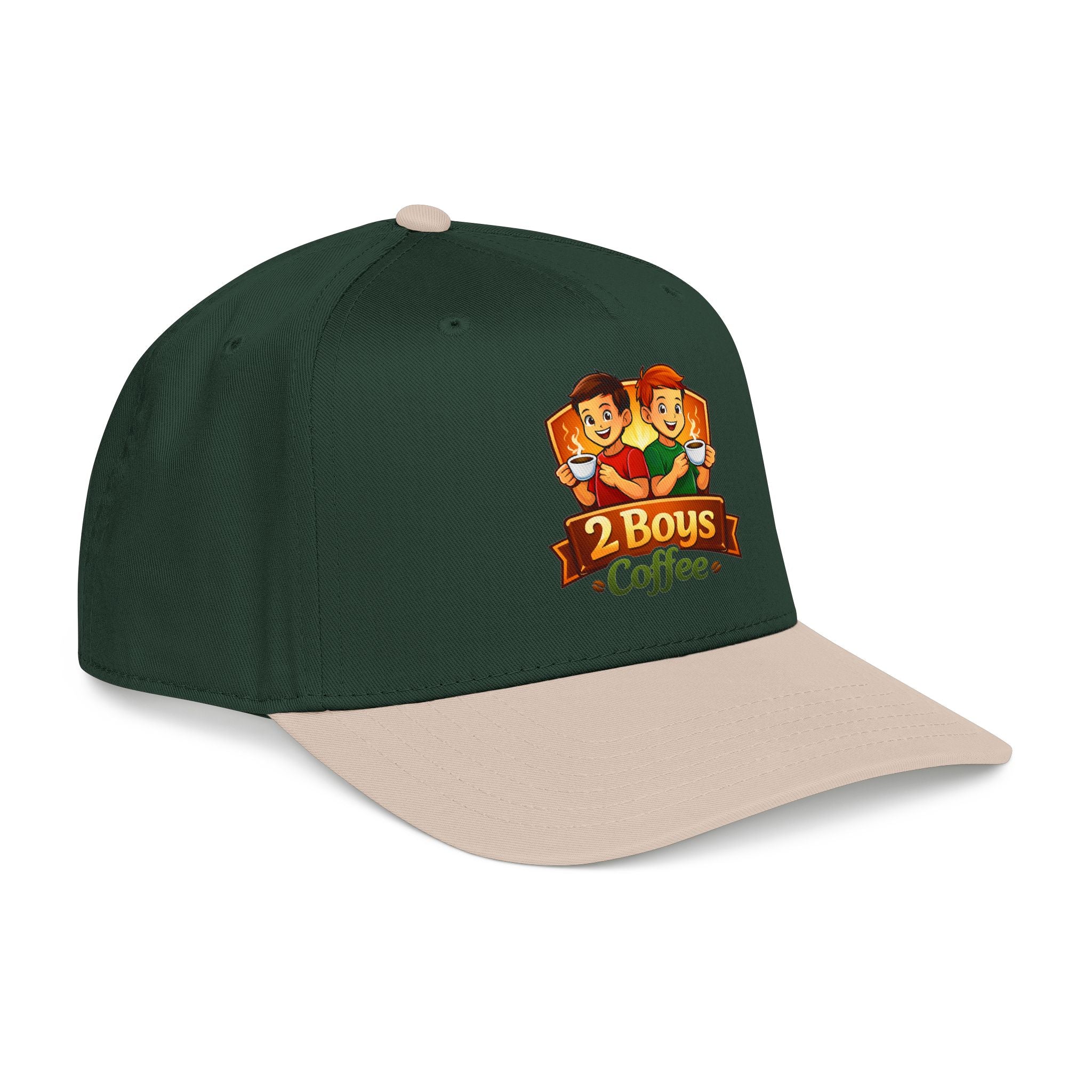 2 Boys Coffee Baseball Cap