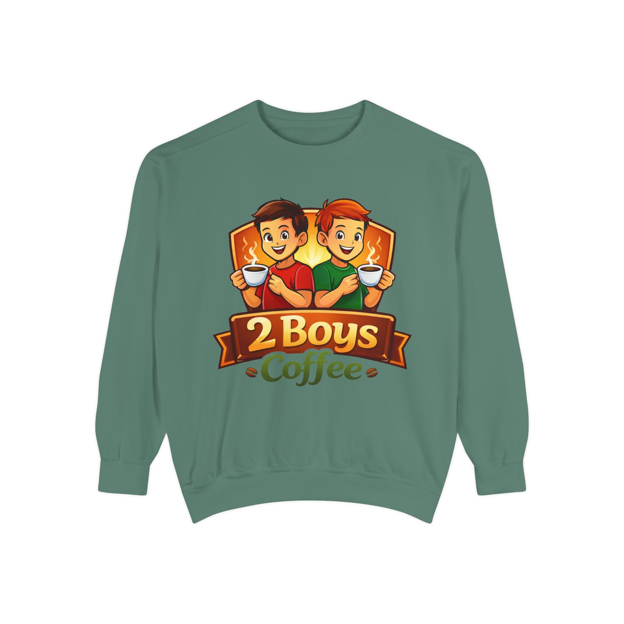 2 Boys Coffee Sweatshirt Crewneck