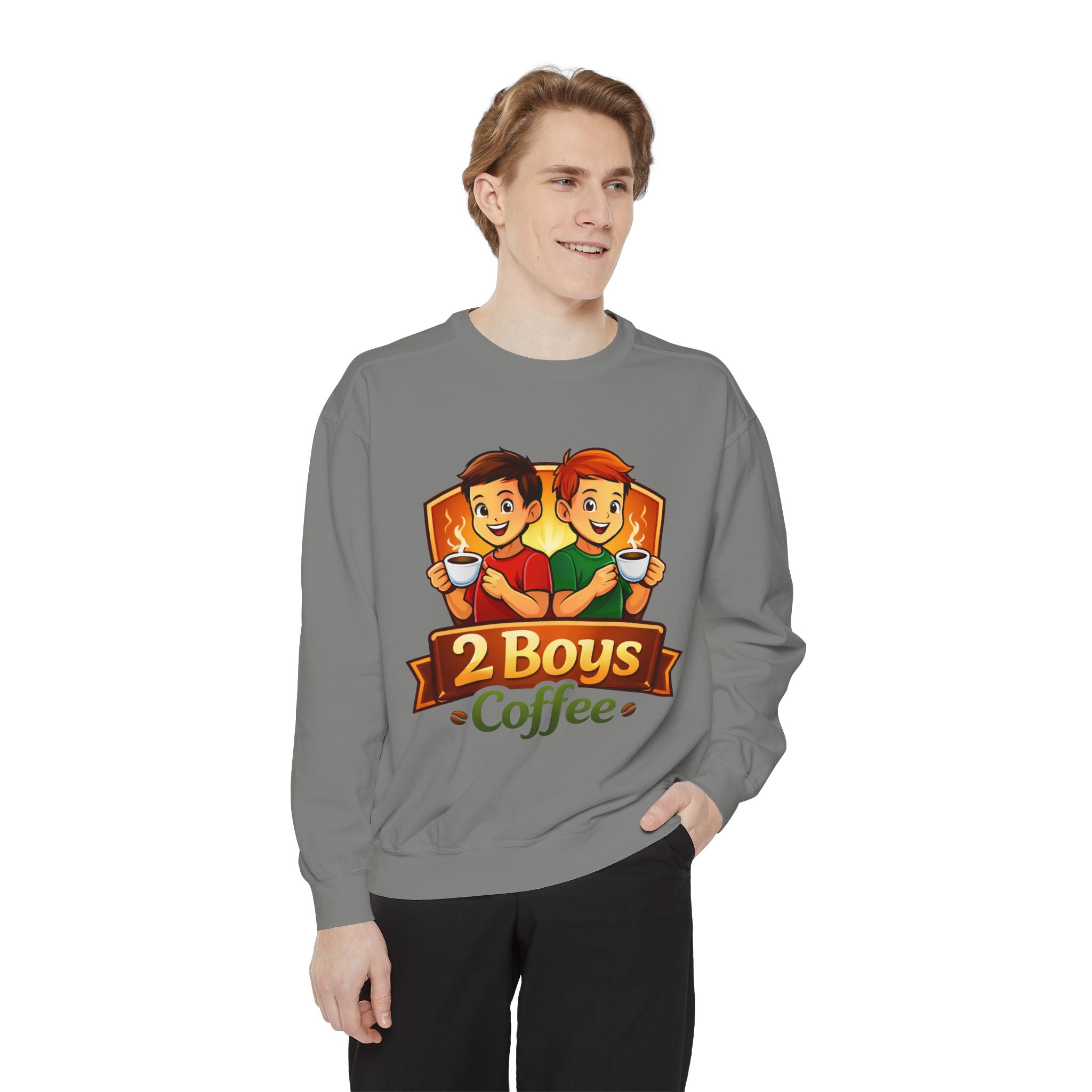 2 Boys Coffee Sweatshirt Crewneck