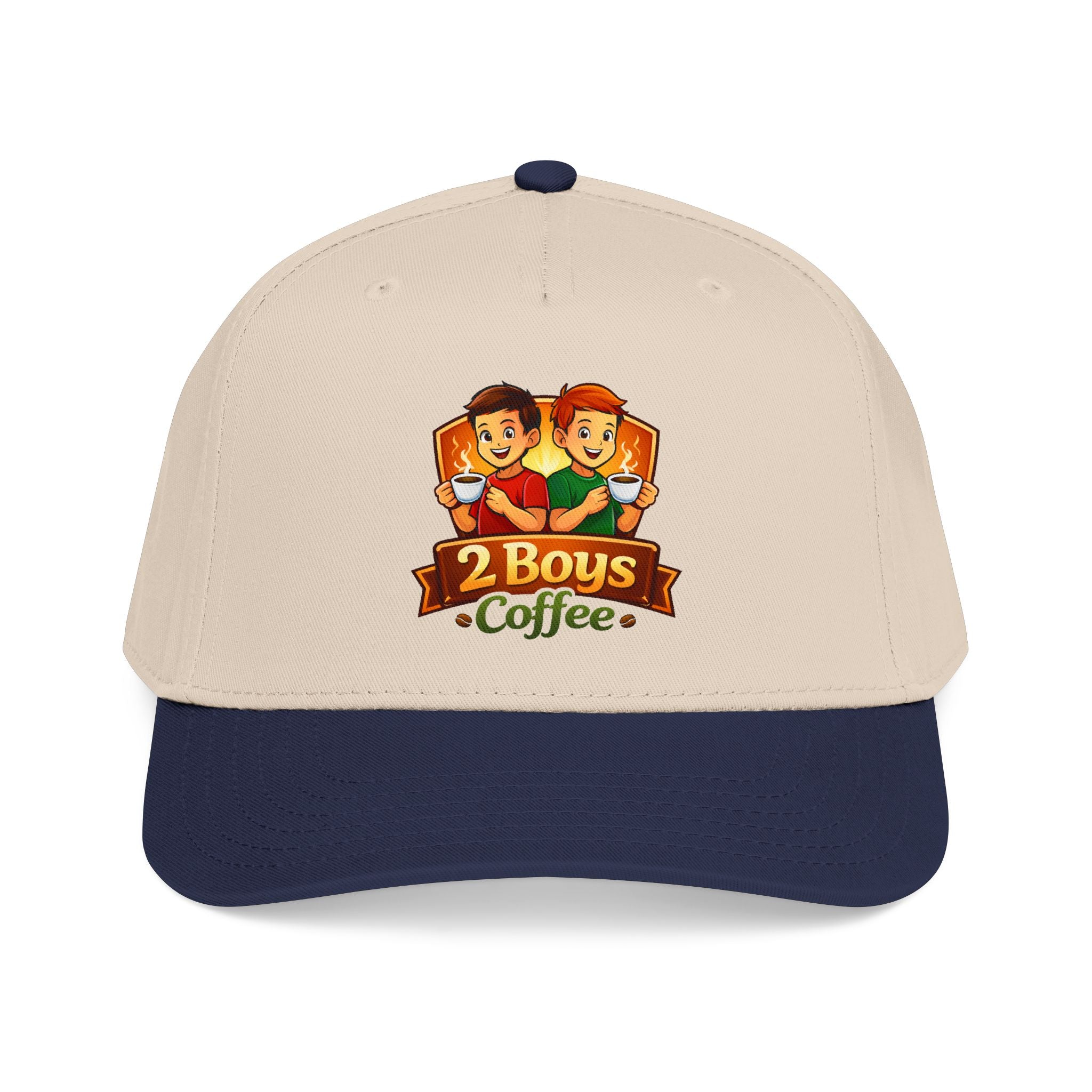 2 Boys Coffee Baseball Cap