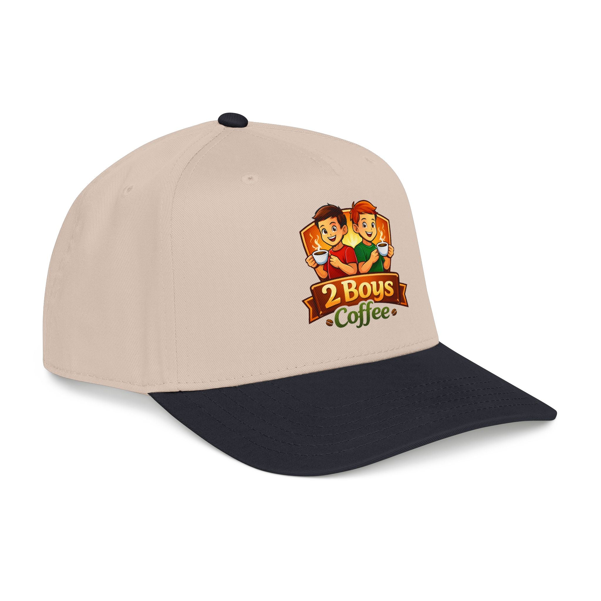 2 Boys Coffee Baseball Cap