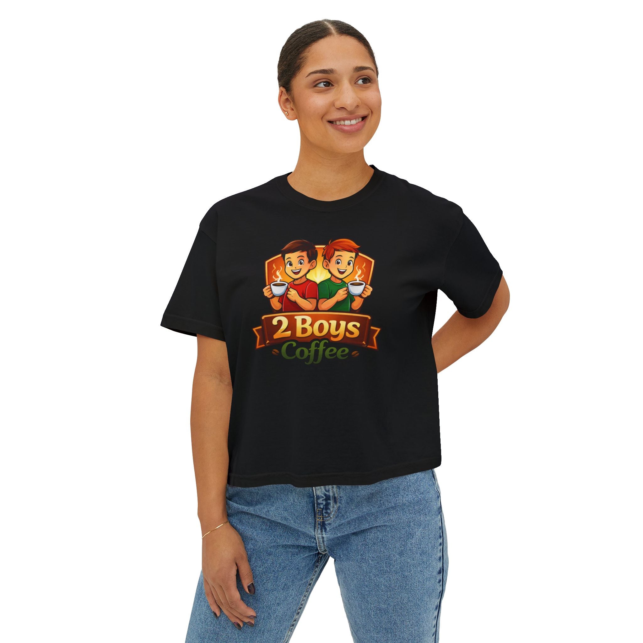 Women's Boxy Coffee Shirt